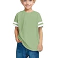 thumbnail image 4 of RXIRUCGD 2025 Vêtements d'Été pour Enfants, T-shirt à Rayures pour Garçons et Filles, Mode Mignon, Col Rond, Manches Courtes, 4 of 7