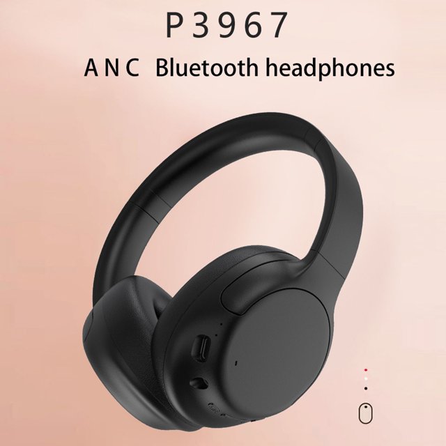 Rbaofujie ANC Casque Antibruit Actif Noir, Doté d'Un design Circum-Auriculaire Élégant avec Coussinets à Mémoire de Forme Doux pour le Confort. Ces Écouteurs Offrent une Réduction de Bruit Active et passive, des Haut-Parleurs à Diaphragme composite pour un Son Haute Définition, et un audio à Faible Latence avec Technologie Bluetooth 5.2. le design Pliable Assure une Portabilité, les Rendant Idéals pour les Voyages Ou les sports. Comprend un Câble de Données et un Manuel.