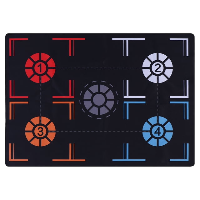 Unique Bargains Basketball Training Mat Rubber Basketball Footstep Pad Training System Pace Ball Control120cm*86cm*2.5mm
