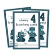 thumbnail image 1 of Darling Souvenir White Birthday Invitation Card Printable Fill or Write In Blank Invites Party Supplies Pack Of 28 5 x 7 Inches, 1 of 5