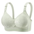 thumbnail image 1 of Bocqde Women's Plus Size Bra Embroidery Comfortable Breathable No Underwire Push Up Bra Full Coverage Soft Support Bralettes, 1 of 6