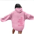 thumbnail image 5 of RKSTN Sweat à Capuche pour Femmes Imprimé Lettre Ample Décontracté Mode Sweat à Capuche Manches Longues, Tenues d'Automne, 5 of 5