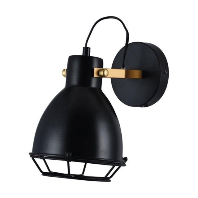 Xtricity Virginia Collection Indoor Wall Light Black And Gold Finish E26
