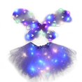 thumbnail image 1 of Jupe Tutu d'Halloween à DEL Robe en Tulle de Fête Jupe de Cosplay avec Ailes pour Enfants, 1 of 8