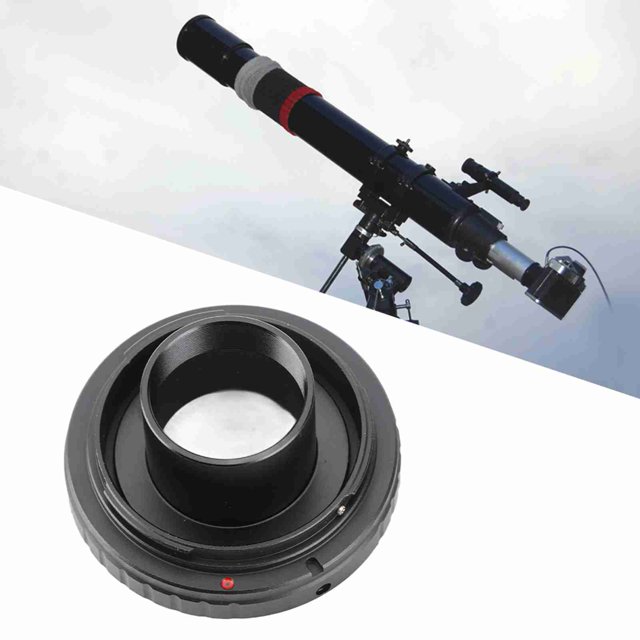 Metal Telescope Camera Adapter, Aluminium Alloy Astronomical Telescope Adapter Ring Telescope T Mount Ring Adapter with 1.25 Inch T Mount for Minolta SLR Camera