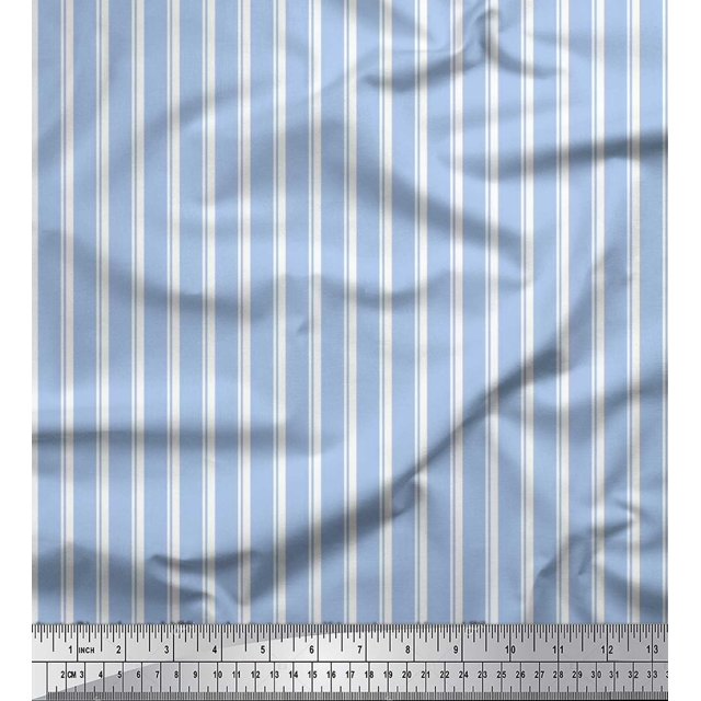 Soimoi Rayon Fabric Striped Stripe Fabric Prints by Yard 42 Inch Wide