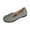 Grey, variant on LOVZFMLL Women's Penny Loafers Slip On Flat Shoes for Business Casual Work Comfortable Dress Flats Round Toe Bow Knot Black 9.5