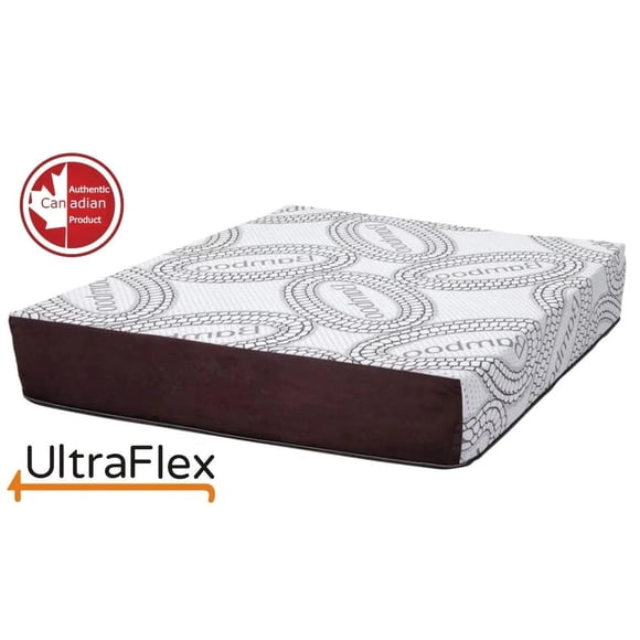 Ultraflex PLEASURE- Matelas Orthopédique de 10 Pouces, Mousse Mémoire Rafraîchissante Infusée de Gel Intelligent, Écologique (Fabriqué au Canada)