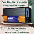 thumbnail image 2 of Pure Sine Wave Inverter DC 12V / 24V / 48V / 60V To AC 2000W 3000W 4000W 5000W Voltage Transformer Solar LCD Inverter ,Safety, 2 of 7
