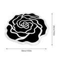 thumbnail image 2 of Gel Carpet Silica Gel Boho Rose Design Soft for Living Room Bedroom Bathroom Kitchen Home, 2 of 4