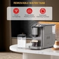 thumbnail image 2 of 20 Bar Espresso Machine With Built-In Grinder, Double Boiler System & LCD Touch Panel, Auto-Cleaning Quiet Coffee Maker for Office/Home Use, Beginner-Friendly Design, 2 of 7