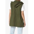 thumbnail image 2 of TheMogan Veste Utilitaire Sans Manches à Cordon, Coupe Ample, pour Femmes Grande Taille, Style Militaire, 2 of 7