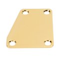 thumbnail image 3 of Bass Neck Plate, Electric Guitar Neckplate Standard Design Trapezoidal With 4pcs Screw For DIY Black,Gold, 3 of 8