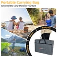 thumbnail image 4 of Costway Folding Portable Aluminum Camping Grill Table w/ Storage Organizer Windscreen, 4 of 9