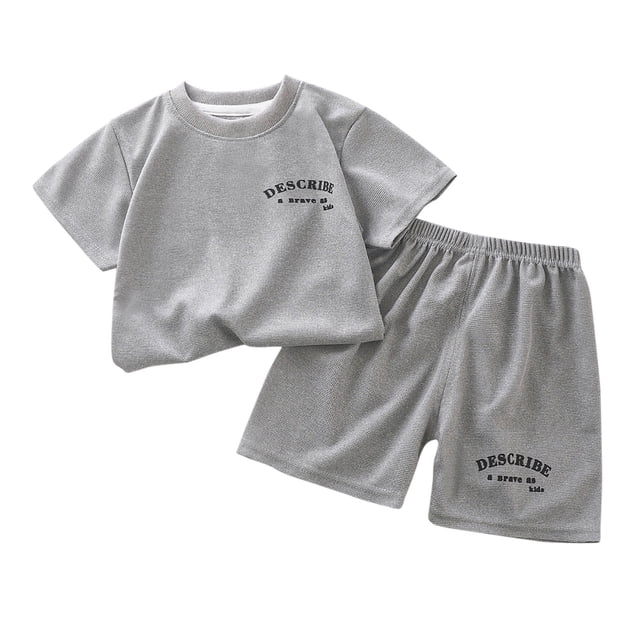 Birdeem Chemises pour Filles Ensemble à Manches Courtes d'Été T-Shirt Coréen à Manches Courtes Col Rond Ensemble Haut/chemise