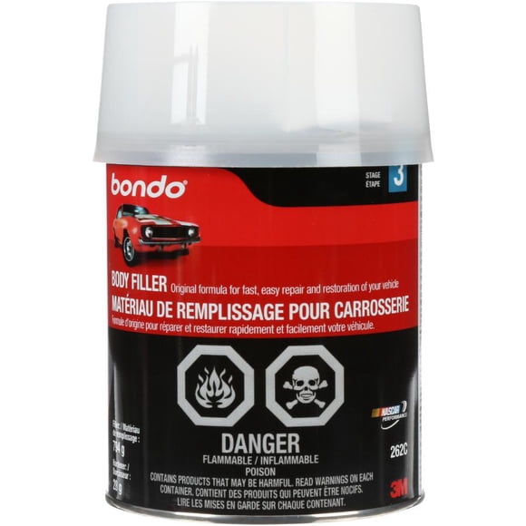 Matériau de remplissage pour carrosserie Bondo®