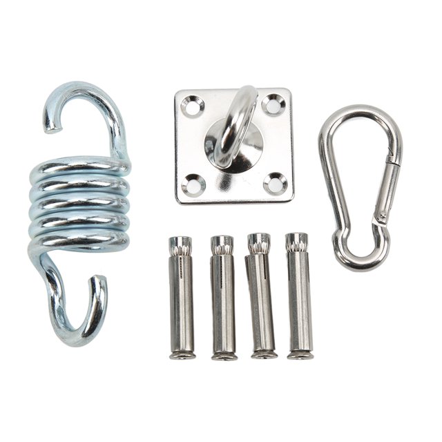 Herwey Hammock Hanging Kit,Hammock Hanging Kit Durable Wearable Stainless Steel Firm Connection Convenient Practical Hardware For Home