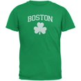 thumbnail image 1 of St. Patrick's Day - Boston Shamrock Green Adult T-Shirt, 1 of 1