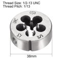 thumbnail image 2 of Unique Bargains 1/2-13 UNC Round Dies Machine Thread Dies, 1.5' OD Round Threading Dies Tool Steel, 6G Accuracy Class, 2 of 3