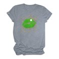 thumbnail image 4 of T-Shirt de la Saint-Patrick pour Femmes, Mode, Imprimé de la Saint-Patrick, Col Rond, Manches Courtes, T-Shirt Décontracté, Haut, T-Shirts de la Saint-Patrick pour Femmes, 4 of 4