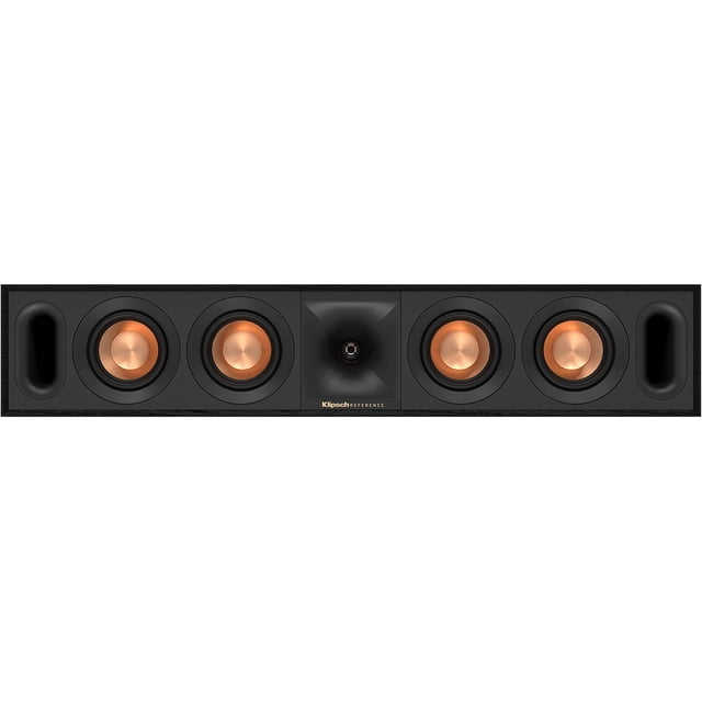 Klipsch R-30C Haut-parleur à Canaux Centraux de Référence Noir, Doté d'Un design Mince avec une grille Magnétique à Profil Bas et des Attaches Cachées. le Haut-Parleur Comprend des woofers Doubles en Cuivre Filé Thermoformé en Polymère Cristallin (TCP) de Chaque Côté d'Un tweeter central à Suspension Linéaire de Voyage (LTS) en Aluminium avec Suspension Kapton, Entouré d'Un Klaxon Tractrix 90° x 90° pour une Précision Accrue sur Scène Sonore