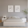 thumbnail image 4 of Nexera James Queen Platform Bed Frame, White Oak, 4 of 7