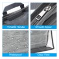 thumbnail image 4 of Unique Bargains Handbag Dust Bags, S Size PVC Dustproof Transparent Purse Protector, Gray, 4 of 5