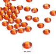 thumbnail image 2 of Uxcell Hotfix Rhinestones Flatback Crystal Glass Gems for Craft Clothes DIY Decoration Orange 4.8mm, 2 of 5