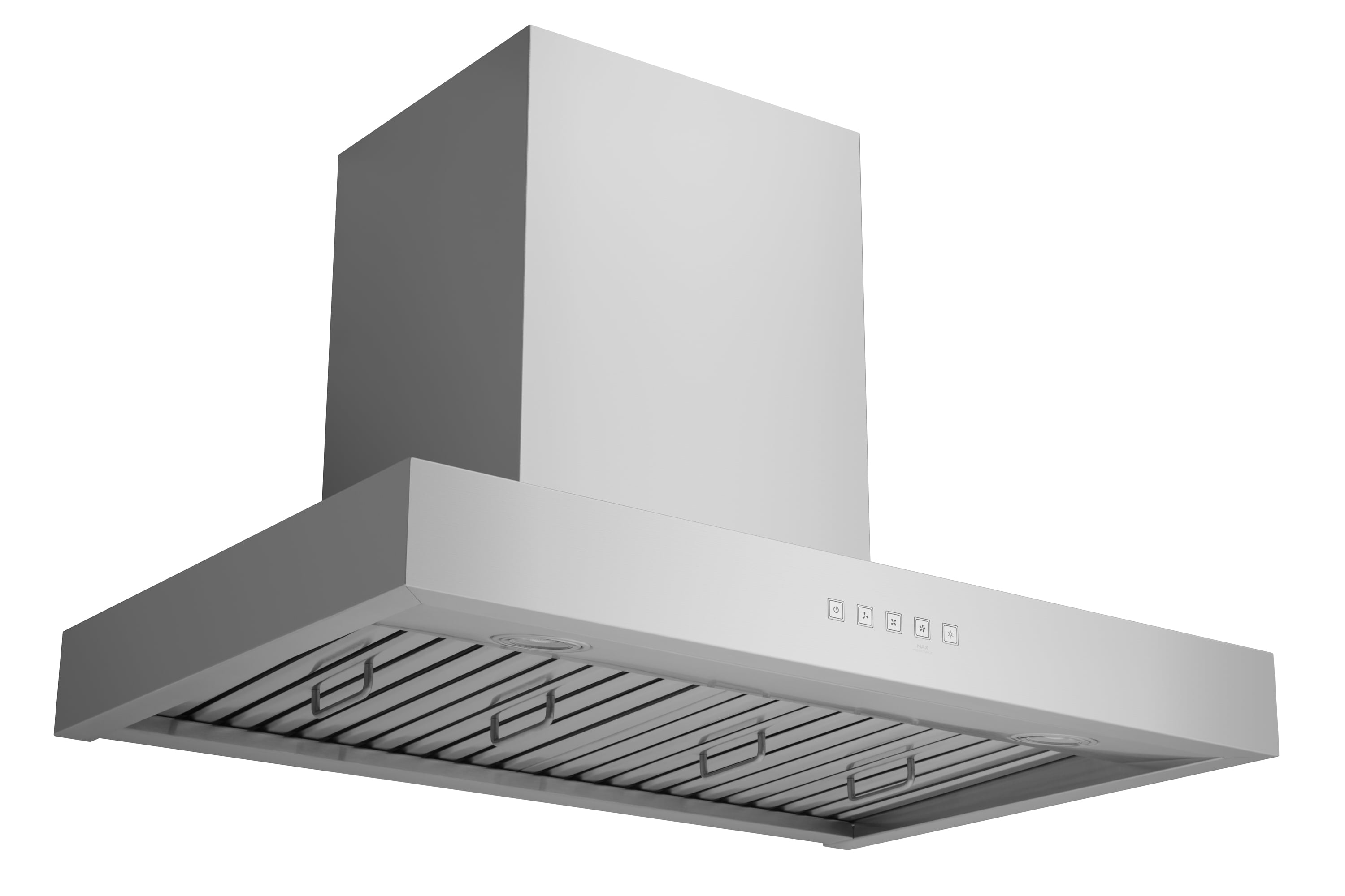 Hauslane 30” WM-730 Wall Mount Range Hood 120 V Low Noise Contemporary Design Chef Model Baffle Filters LED Lamps Stainless Steel