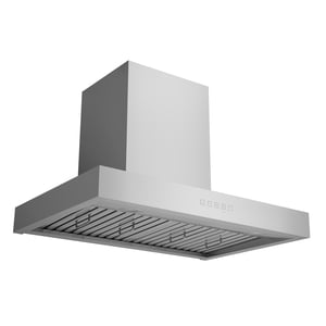 Hauslane 30” WM-730 Hotte de protection murale 120 V Faible bruit Contemporain Design Chef Modèle Baffle Filtres LED Lampes en acier inoxydable