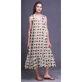 thumbnail image 3 of Bimba White14 Chemises de Nuit en Coton à Feuilles Florales et Roses pour Femmes Mi-Mollet Imprimées Robe de Nuit X-Small, 3 of 6
