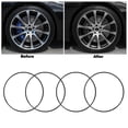 thumbnail image 3 of 4 Pcs Bande Protectrice de Moyeu de Roue Anti-Rayures Bande de Protection de Jante de Moyeu de Roue Élégante pour Voiture 19 Pouces, 3 of 7