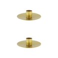 thumbnail image 3 of Thinsony Pillar Candle Holder Candlelight Home Decor Party for Dining Christmas Gold Large 2Set, 3 of 6