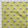thumbnail image 4 of oneOone Viscose Chiffon Yellow Fabric Animal Cat With Text Texture Craft Projects Decor Fabric Printed By The Yard 42 Inch Wide, 4 of 4