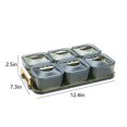 thumbnail image 3 of CHUANK Home Storage & Organisation Fruit Tray Clear Snack Display Tray Candy Snack Tray Nut And Dried Fruit Storage Box Snack Tray For Kitchen And Party Food And Pantry Organization, 3 of 9