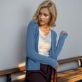 thumbnail image 2 of Formal Cardigan Sweater Dresses for Women Thick Sweater Cardigan plus Size Short Cardigan Summer Sweaters for Women Open Front Light Sweaters for Women Open Front Titanium Snap Cardigan Sweaters for, 2 of 4