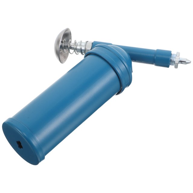 OUNONA Locking Oil Nozzle Grease Gun Alloy Blue For Mechanics 1Pack