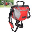 thumbnail image 4 of Dog Saddle Bag, Nylon Material Wear Well Waterproof  Mesh Hound Dog Saddle Backpack  For Medium Dogs For Small Dogs For Large Dogs Red,Black, 4 of 8
