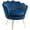 Blue, variant on HOMCOM Modern Accent Chair Velvet Fabric Leisure Club Chair with Gold Legs