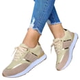 thumbnail image 4 of Weiqiqre Chaussures de Course pour Femmes en Solde, Chaussures Décontractées Confortables à Lacets pour Sports de Plein Air, à Bout Rond, Semelle Épaisse, Basses, avec Coutures, 4 of 5