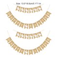 thumbnail image 4 of Easter Bunting Pendant Rabbit Pattern Home Ornament Interesting Parties Flags Festivals Flags Indoor Outdoor DIY Burlap Craft Banner Festival Pennant Type 1, 4 of 6