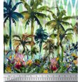 thumbnail image 3 of oneOone Polyester Lycra Fabric Geometric|Tree & Floral Panel Printed Fabric 1 Yard 56 Inch Wide, 3 of 3