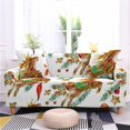thumbnail image 1 of CHOK 2024 Christmas Printed Sofa Cover Reindeer Printed Elastic Couch Cover Machine Washable Christmas Theme Sofa Slipcover Sofa Slipcover for Living Room, 1 of 2