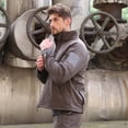 thumbnail image 4 of LSLJS Veste Extérieure Douce en Polaire Chaude pour Hommes Camouflage (Gris, TTG), 4 of 9