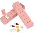 thumbnail image 1 of 7 Day Pill Organizer,Daily Pill Cases for Pills/Vitamin/Fish Oil/Supplements,2Pcs Weekly Pill Organizer, 1 of 7