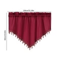 thumbnail image 3 of LSLJS Curtains Short Curtains Solid Color Curtains Triangular Curtains Household Curtains Small Curtains Through Rod Curtains, Curtains Curtains, 3 of 8