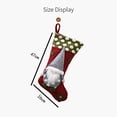 thumbnail image 4 of Coofit Christmas Stocking Gnome Festive Decorative Xmas Hanging Sock Holiday Stocking, 4 of 10