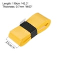 thumbnail image 3 of Unique Bargains 43.3' Non-Slip PU Tennis Racket Overgrip Tape Wraps with Hole Yellow 12 Pack, 3 of 7