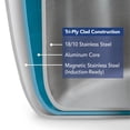 thumbnail image 3 of Tramontina Tri-Ply Clad 10 Pc Stainless Steel Cookware Set with Glass Lids, 3 of 9