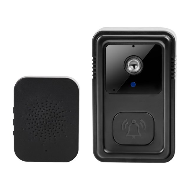 Meitianfacai Sonnette Vidéo Sans Fil, Caméra de Porte d'Entrée pour Appartement, Détection Humaine, Vision Nocturne, Audio Bidirectionnel, Extérieur Résistant aux Intempéries